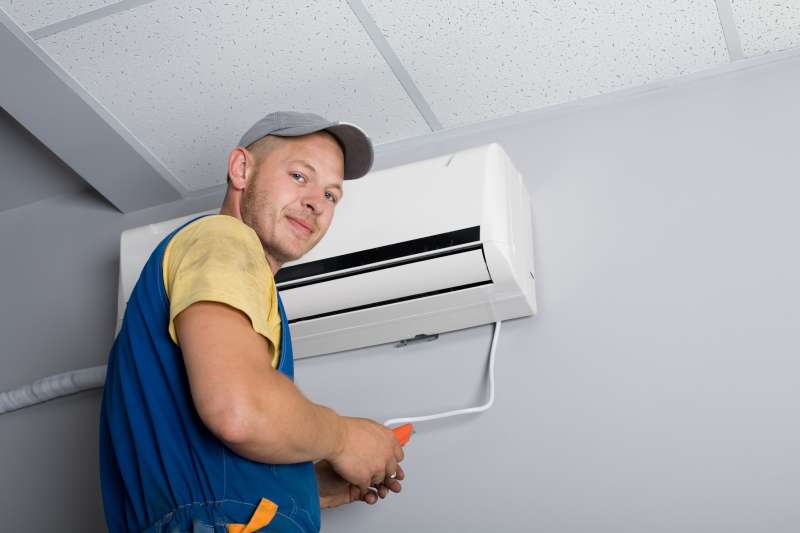 Air conditioner installation (central AC, ductless mini-split systems)